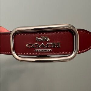 Coach brown leather belt